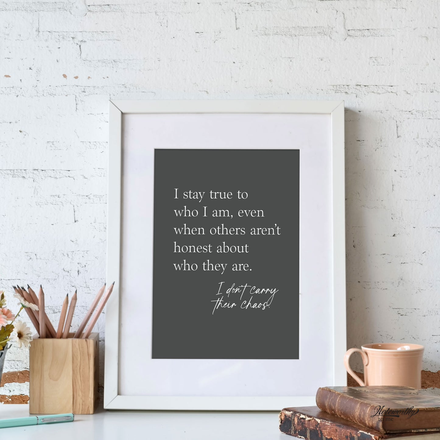 Affirmation Print | Don’t Carry Their Chaos
