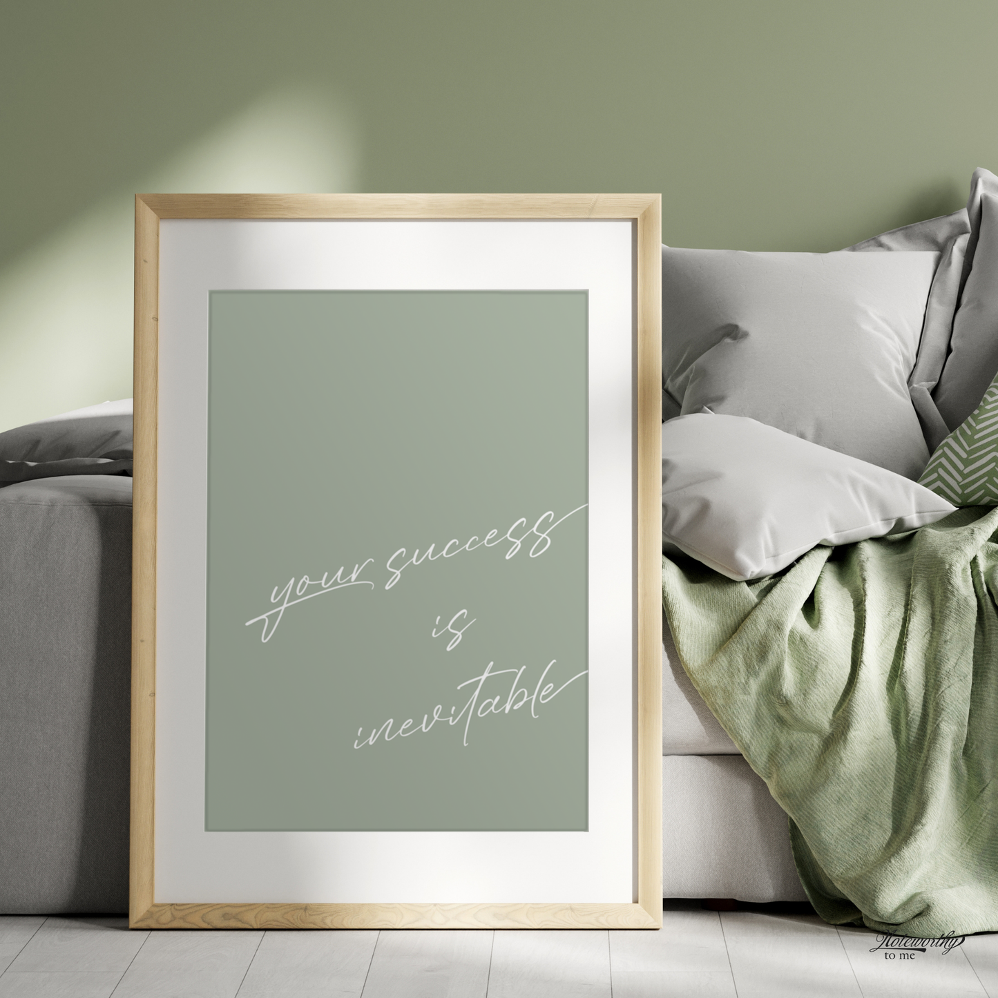 Your Success is Inevitable – Minimalist Motivational Print